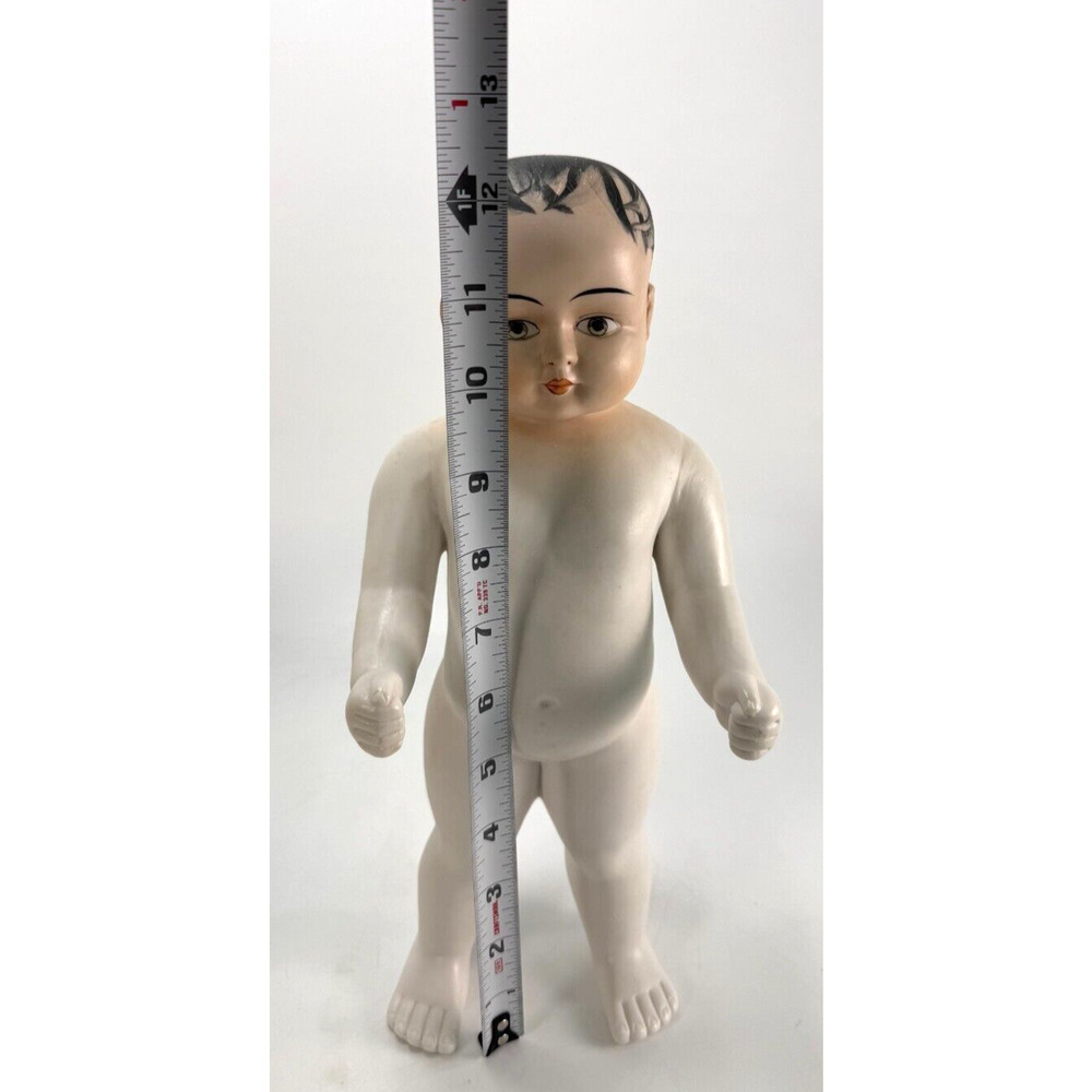 White Porcelain 12.5" Chubby Doll Hand Painted Face Japan Vintage AA Importing - Picture 9 of 9